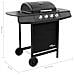 Griglia Barbecue a Gas con 4 Bruciatori Nera - Foto miniatura 6
