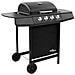 Griglia Barbecue a Gas con 4 Bruciatori Nera - Foto miniatura 1