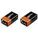 Confezione Da 2 Batterie Alcaline 6lr61 9v Per Uso Intensivo, - Foto miniatura 4