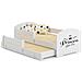 Luk Ii 160x80 Letto Matrimoniale Per Bambini Sleeping Princess Black - Foto miniatura 1