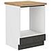 Base Per Forno Incasso Con Piano Di Lavoro - Grigio Opaco - L 60 X P 51,6 X H 85 Cm - Lassen - Foto miniatura 1