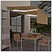 Tenda Sole Retrattile Manuale Parasole e LED 4x3m Gialla Bianca - Foto miniatura 7