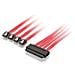 SATA power supply cable, 1m, Rosso - Foto miniatura 1