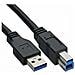 0.5m USB 3.0, USB A, USB B, Maschio / maschio - Foto miniatura 2