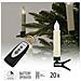 Set Di 20 Candele A Led Bianco Caldo Con Telecomando - Foto miniatura 7