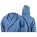 Accappatoio Con Cappuccio In Microfibra Adulto Unisex In Tinta Unita Vari Colori M Avio - Foto miniatura 8