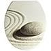 Sedile Wc Universale Con Sistema Easy-close Slow Drop, Modello Sabbia - Foto miniatura 1