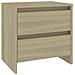 Comodino Rovere Sonoma 45x34,5x44,5 cm in Truciolato - Foto miniatura 2