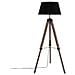 Lampada Da Terra Treppiede 145 Cm Nera Nero - Foto miniatura 5