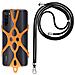 Cordino Smartphone + Silicone Universale Espandibile Regolabile 90cm Arancione - Foto miniatura 7