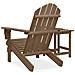 Sedia Adirondack Con Tavolo Abete Massello Marrone - Foto miniatura 4