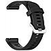 Cinturino Per Orologio Garmin Forerunner 245 Silicone Black 20 Mm - Foto miniatura 5