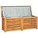 Contenitore Giardino con Borsa 150x50x55 cm Legno Massello Teak - Foto miniatura 3