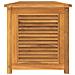 Contenitore Giardino con Borsa 150x50x55 cm Legno Massello Teak - Foto miniatura 4