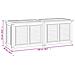 Contenitore Giardino con Borsa 150x50x55 cm Legno Massello Teak - Foto miniatura 5