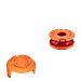 Confezione Da 6 Bobine Di Ricambio Wa0010 Per Decespugliatore Con Cappuccio Per Worx Weed Eater Arancia - Foto miniatura 2