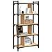 Libreria Rovere Sonoma 5 Ripiani 76x32x158 Cm Legno Multistrato - Foto miniatura 3