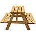 Tavolo Da Picnic Per Bambini In Legno L81xl60xa50 Cm - Gruppo Tavolo Con Panche- M012-1 - Foto miniatura 2