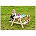 Tavolo Da Picnic Per Bambini In Legno L81xl60xa50 Cm - Gruppo Tavolo Con Panche- M012-1 - Foto miniatura 3