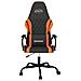 Sedia Da Gaming Nero E Arancione In Similpelle - Foto miniatura 2