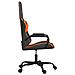 Sedia Da Gaming Nero E Arancione In Similpelle - Foto miniatura 3