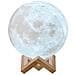 Luce Notturna Per Bambini Modello Viaggio Sulla Luna, Bianco / Blu - Foto miniatura 1