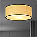 Lampada A Soffitto Aston - Nero, Marrone - Acciaio Verniciato A Polvere, Tessuto - 50x20x50 Cm - Foto miniatura 3