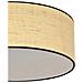 Lampada A Soffitto Aston - Nero, Marrone - Acciaio Verniciato A Polvere, Tessuto - 50x20x50 Cm - Foto miniatura 5