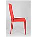 Set 2 Sedie Impilabili Modello Julia Per Cucina Bar E Sala Da Pranzo, Robusta Struttura In Acciaio Imbottita E Rivestita In Finta Pelle Colore Rosso - Foto miniatura 4
