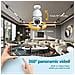 Telecamera Ip Led Lampadina E27 Wifi Smart Cam Videosorveglianza Controllo App - Foto miniatura 4