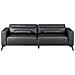Divano 3 Posti Ange Pelle Sintetica Nero - Foto miniatura 2