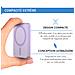 Powerbank Magsafe 5000mah Mini Formato 15w Usb-c, Viola - Foto miniatura 4