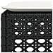 Sgabello Giardino con Cuscino Nero 63,5x56x32 cm in Polyrattan - Foto miniatura 4