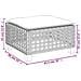 Sgabello Giardino con Cuscino Nero 63,5x56x32 cm in Polyrattan - Foto miniatura 9