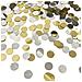 Glitter Confetti, Coriandoli Rotondi Con Paillettes Da 8 Mm Silver+gold  30g - Foto miniatura 1