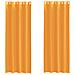 Tende In Voile Con Occhielli 2 Pz Arancio 140x300 Cm - Foto miniatura 2