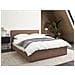 Letto Contenitore Bouclé Orbey 140 X 200 Cm Marrone - Foto miniatura 1