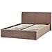 Letto Contenitore Bouclé Orbey 140 X 200 Cm Marrone - Foto miniatura 4