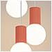 Sollux Lighting Lampada A Sospensione Halo 3p Pesca Sl.1755 - Moderno Lampada A Sospensione Pesca 125x25x25 Cm - Foto miniatura 4