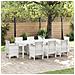 Tavolo da Giardino  Bianco 250x100x73 cm Poly Rattan, Tavolo da Giardino  Bianco 100x100x73 cm Poly Rattan, Tavolo da Giardino  Bianco 150x100x73 cm Poly Rattan - Foto miniatura 1