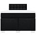 Giroletto a Molle con Materasso Nero 120x190 cm in Tessuto - Foto miniatura 4