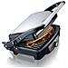 Grill Per Panini Da 1600w Con Impugnatura A Contatto Con Il Freddo E Manopola Regolabile, Nero / Argento - Foto miniatura 2