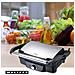 Grill Per Panini Da 1600w Con Impugnatura A Contatto Con Il Freddo E Manopola Regolabile, Nero / Argento - Foto miniatura 3
