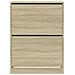 Scarpiera 2 Cassetti Ribaltabili Rovere Sonoma 80x42x108 cm - Foto miniatura 6