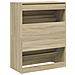 Scarpiera 2 Cassetti Ribaltabili Rovere Sonoma 80x42x108 cm - Foto miniatura 8