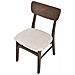 Set Di 2 Sedie Da Pranzo Anoka Legno Marrone Scuro /beige - Foto miniatura 6