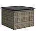 Set Divano da Giardino con cuscino 8 pcs Grigio Poly Rattan - Foto miniatura 6