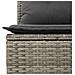 Set Divano da Giardino con cuscino 8 pcs Grigio Poly Rattan - Foto miniatura 9
