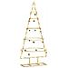Albero di Natale in metallo con supporto Oro 90 cm - Foto miniatura 3