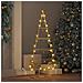 Albero di Natale in metallo con supporto Oro 90 cm - Foto miniatura 4